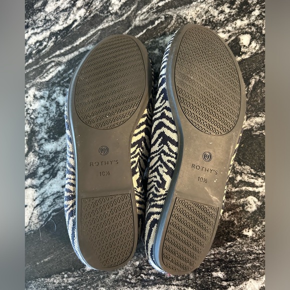 Rothy’s navy Zebra loafers 10.5 - Picture 3 of 5